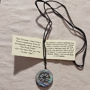 Handmade Porcelain Pendant Necklace